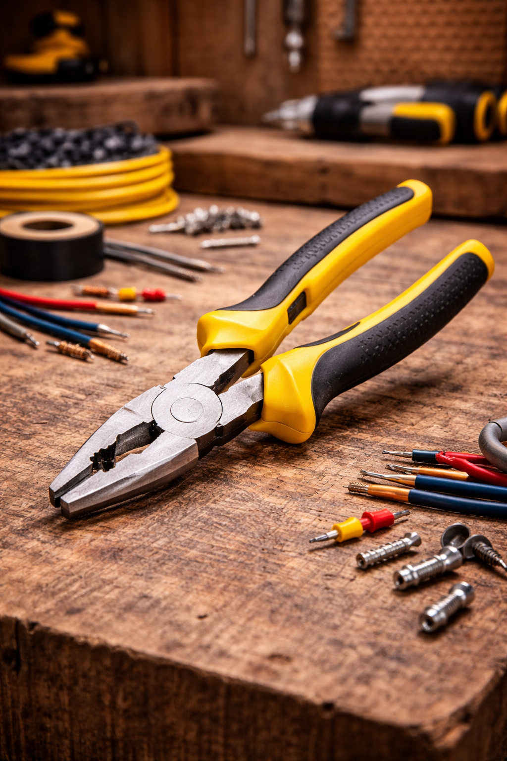 Heavy Duty Combination Plier 8 Inch Steel Grip
